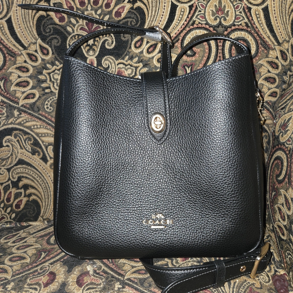 Coach Black Leather Shoulder Bag